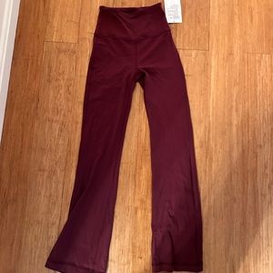 NWT red merlot grove pants